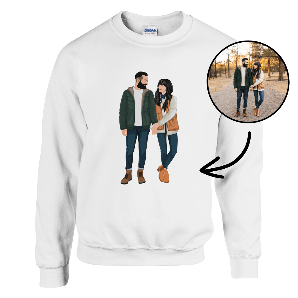 Personalisiertes Sweatshirt - Cartoon Art - Gramart