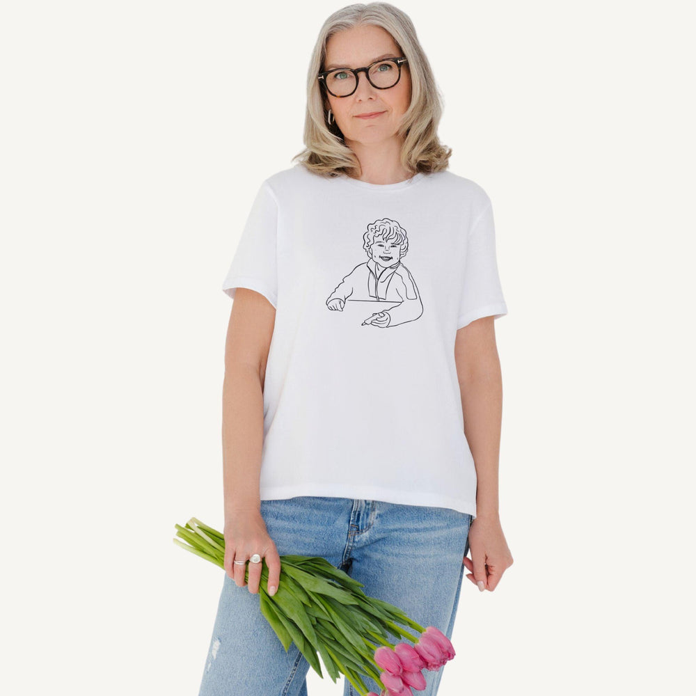 Personalisiertes T-Shirt - Line Art & One Line Art Stil - Gramart